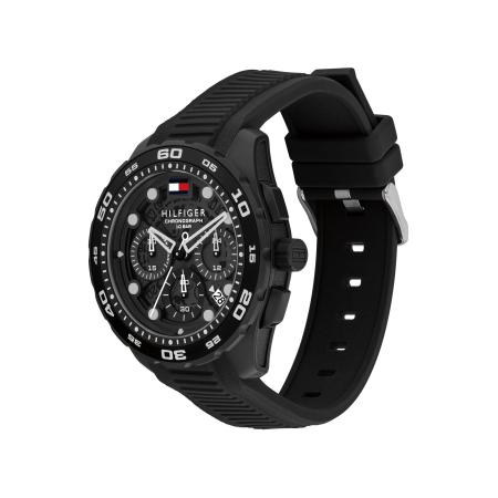 Tommy Hilfiger TOMMY HILFIGER Analoog horloge Regatta lichtgrijs / rood / zwart / wit