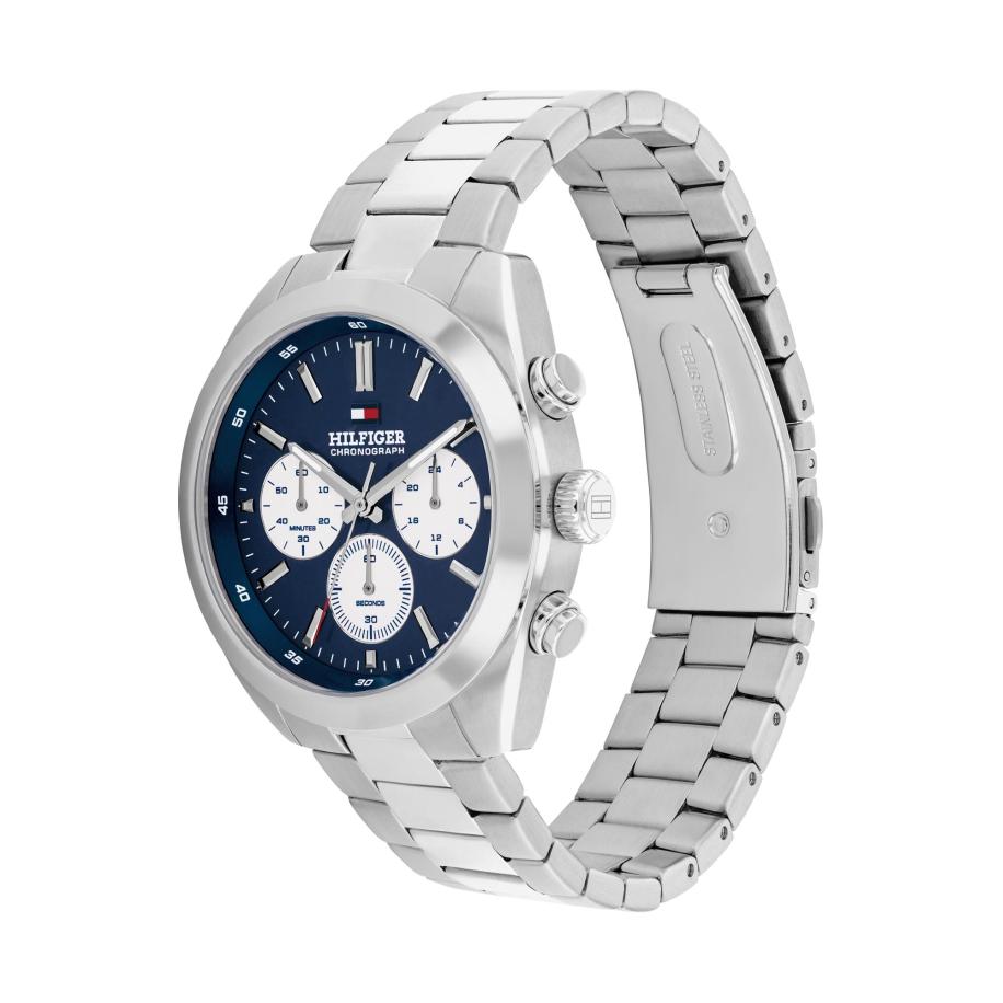 Tommy Hilfiger TOMMY HILFIGER Analoog horloge Hudson marine / zilver -