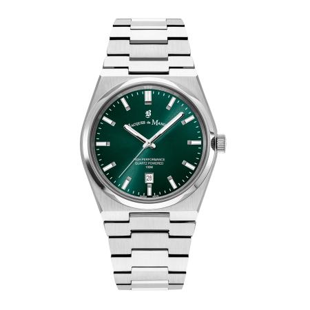 Jacques du Manoir Analoog horloge groen / zilver
