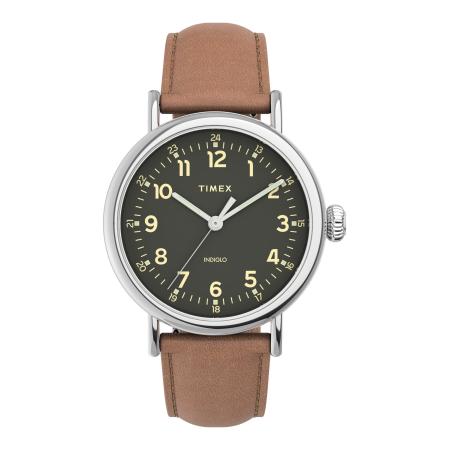 TIMEX Analoog horloge Standard Essential bruin