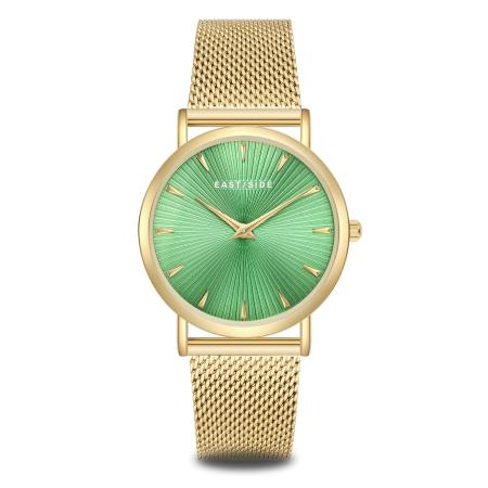 EASTSIDE Eastside Analoog horloge goudgeel / groen