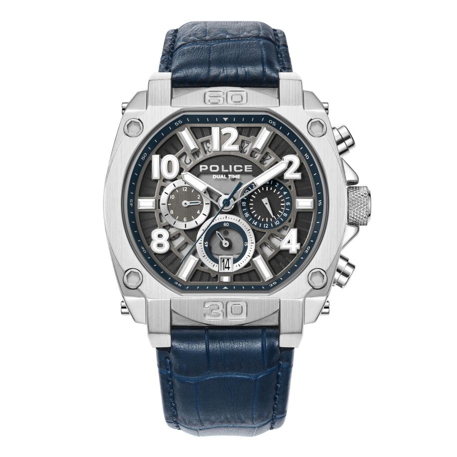 Police POLICE Analoog horloge Norwood navy / basaltgrijs / zilver -
