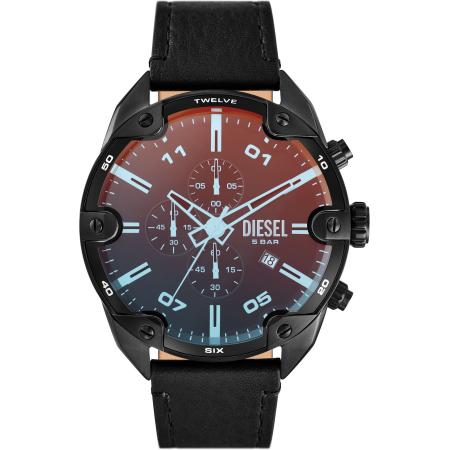 Diesel DIESEL Analoog horloge SPIKED lichtblauw / bruin / zwart