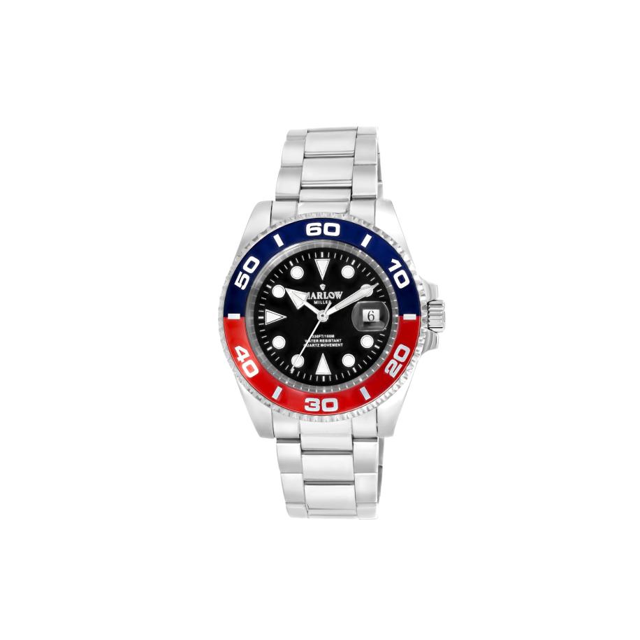 Lucardi Lucardi Analoog horloge Statement blauw / rood / zilver -