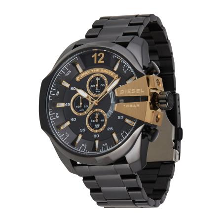 Diesel DIESEL Analoog horloge MEGA CHIEF, DZ4338 goud / zwart