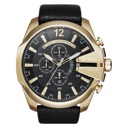 Diesel DIESEL Analoog horloge Mega Chief goud / zwart
