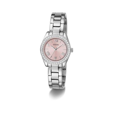 GUESS Analoog horloge MINI LUNA rosa / zilver