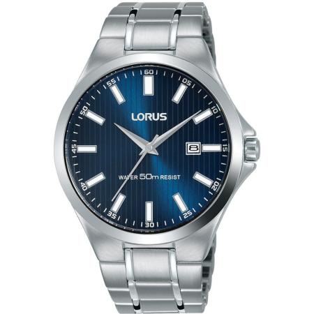 LORUS Analoog horloge donkerblauw / zilver