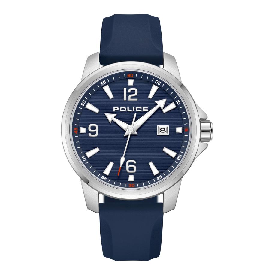 Police POLICE Analoog horloge Mensor donkerblauw / rood / zilver -