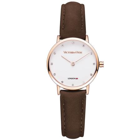 Victoria Hyde Victoria Hyde Analoog horloge bruin / rose-goud / wit