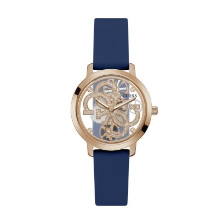 Guess GUESS Analoog horloge QUATTRO CLEAR blauw / goud
