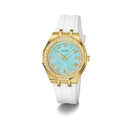 GUESS Analoog horloge DESIRE lichtblauw / goud / wit