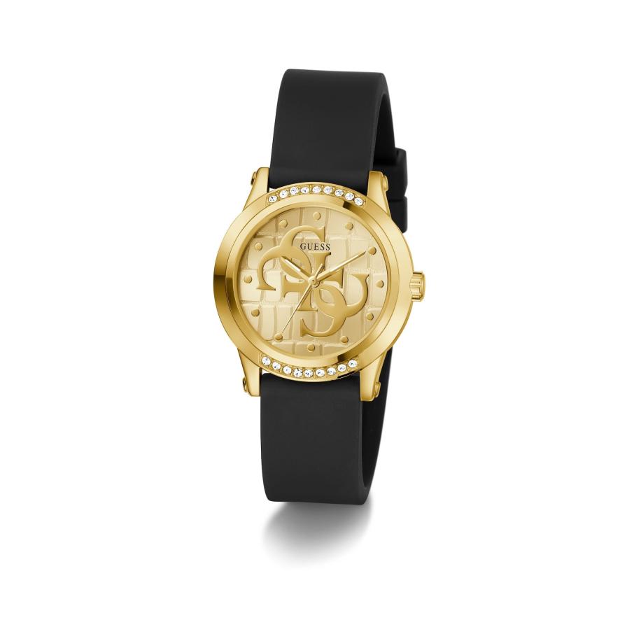 GUESS Analoog horloge ANNETTE goud / zwart Zwart