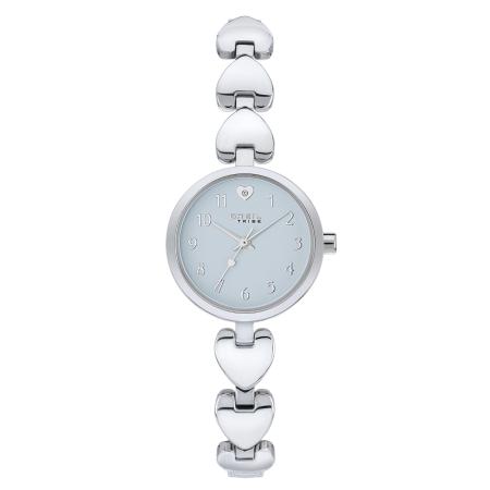 Breil Breil Analoog horloge BT Heart lichtblauw / zilver