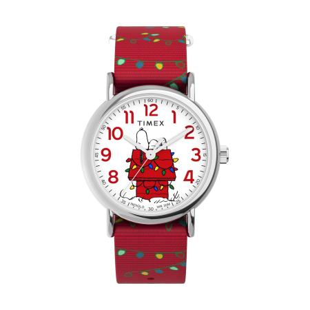 TIMEX Analoog horloge Peanuts Weekender Holiday gemengde kleuren / rood