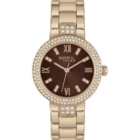 Breil Breil Analoog horloge Dance Floor donkerbruin / rose-goud / transparant
