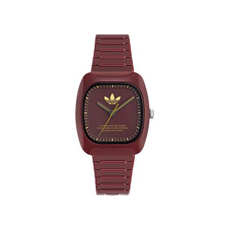 Adidas ADIDAS ORIGINALS Analoog horloge RETRO WAVE TWO goud / donkerrood