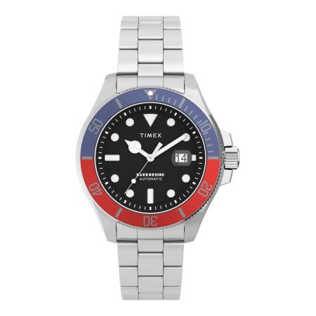 TIMEX Analoog horloge Harborside Coast blauw / bloedrood / zwart / zilver
