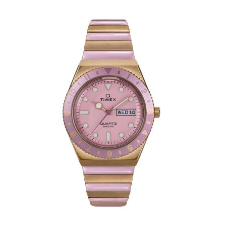 Timex TIMEX Analoog horloge Q Timex goud / oudroze