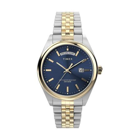 TIMEX Analoog horloge Timex Legacy blauw / goud / zilver