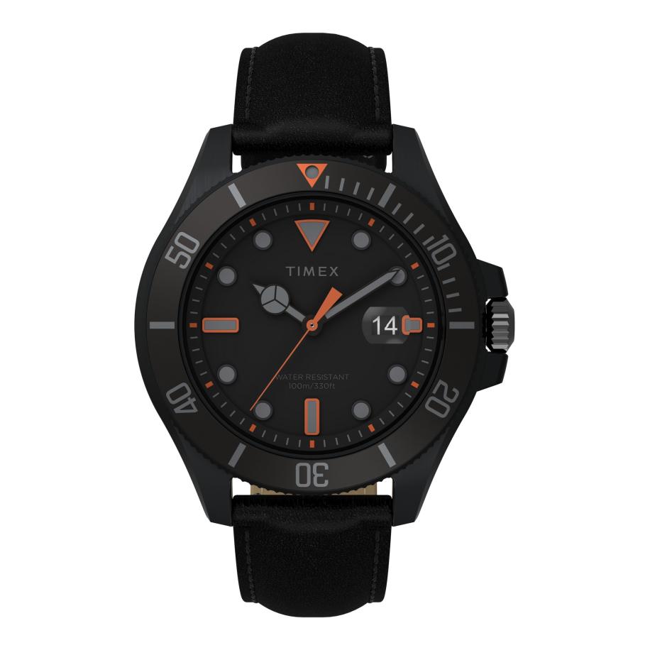 TIMEX Analoog horloge Harborside Coast zwart Zwart