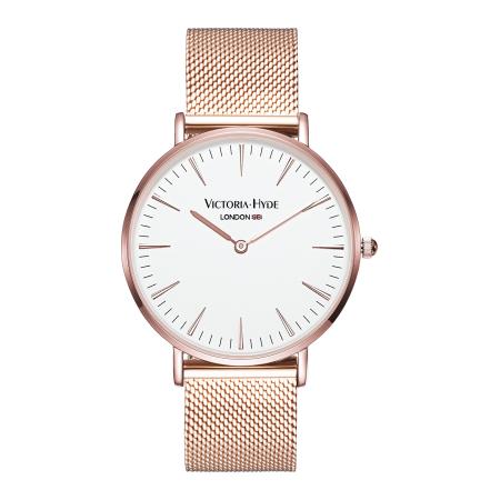 Victoria Hyde Victoria Hyde Analoog horloge rose-goud / zwart / wit