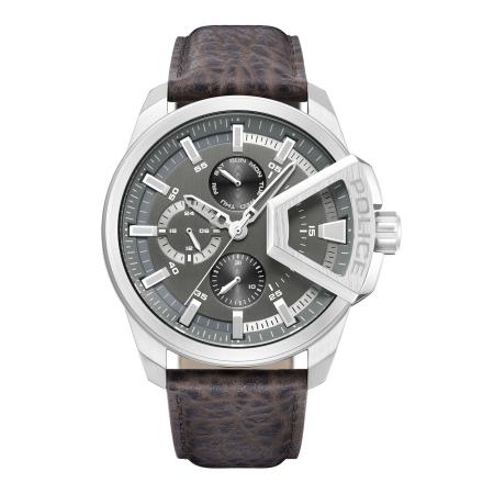 Police POLICE Analoog horloge Underlined bruin / grijs / zwart / zilver