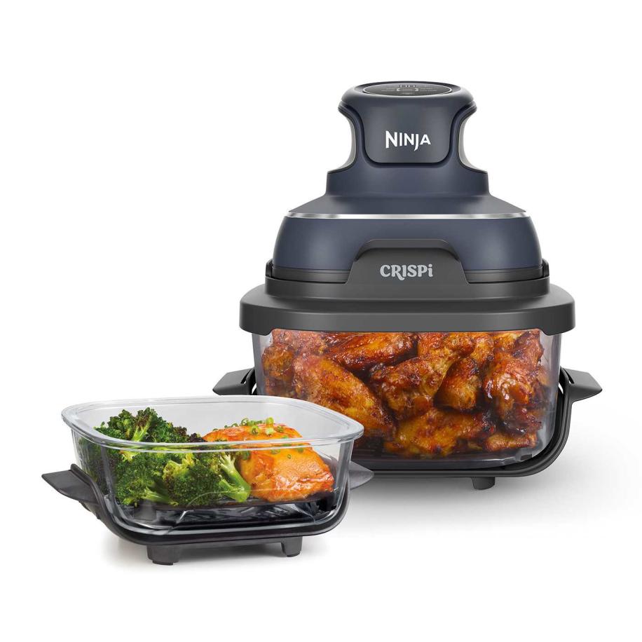 Ninja CRISPi 4-in-1 Airfryer met glazen vershoudschalen - Antraciet - FN101EUGY