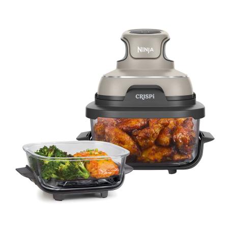 Ninja CRISPi 4-in-1 Airfryer met glazen vershoudschalen - Grijs - FN101EUST