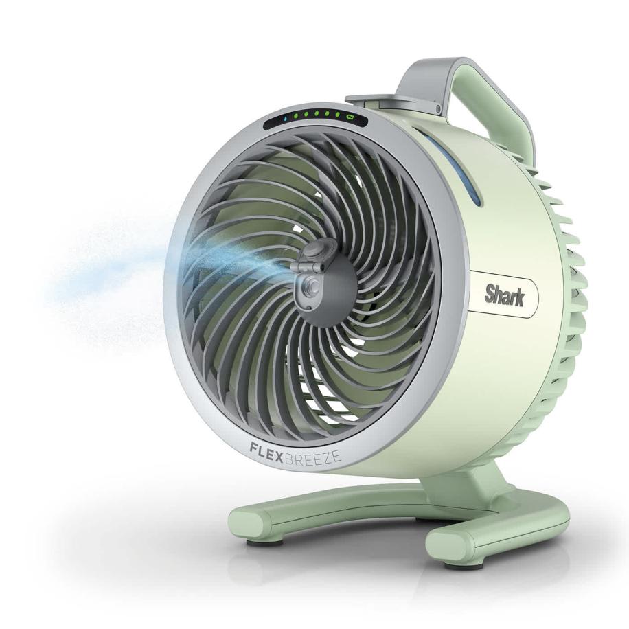 Shark FlexBreeze HydroGo - Mint - Draagbaar met nevelsysteem - FA050EUGN