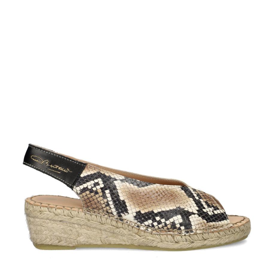 Fred de la Bretoniere Jamy Sling espadrilles Bruin 482575 Bruin