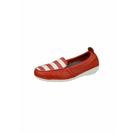 Natural Feet Natural Feet Mocassins Maja rood / natuurwit
