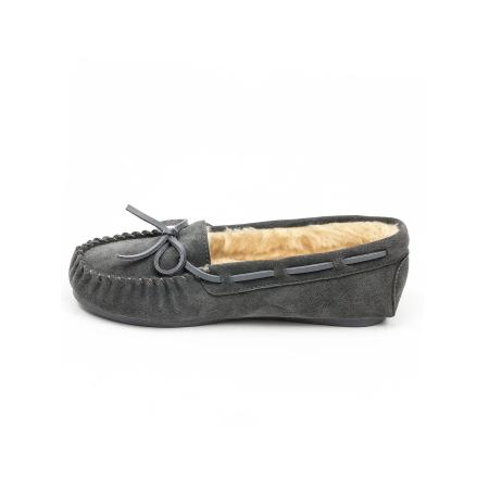 Gooce Mocassins Cordova crème / donkergrijs