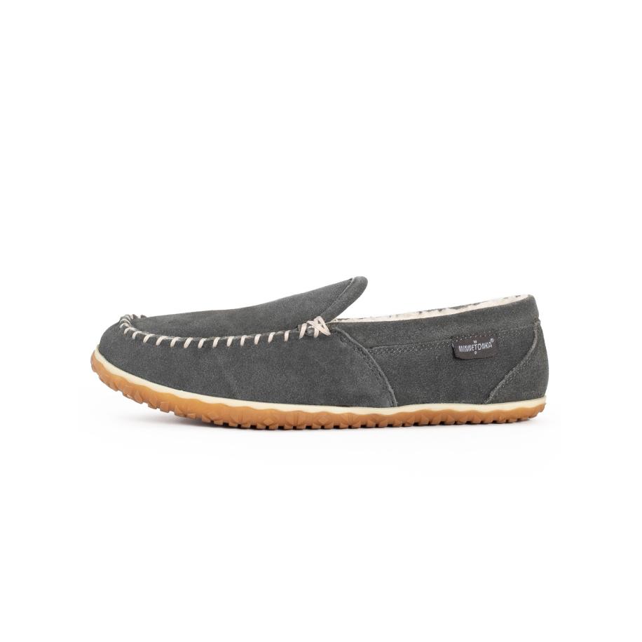 Minnetonka Minnetonka Mocassins Tilden grijs / wit -