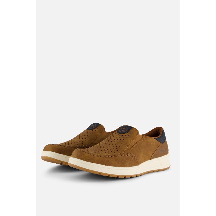 Bugatti Artic Instappers cognac Synthetisch Bruin