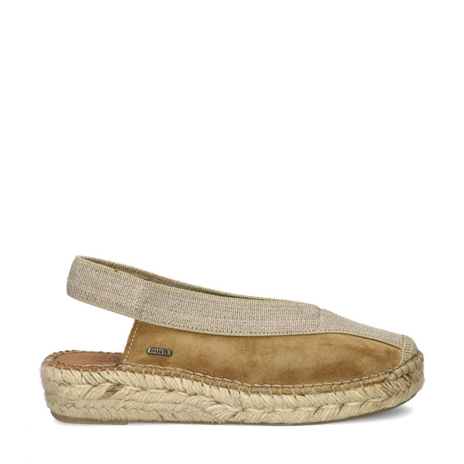 Shabbies Amsterdam Palma Kimono espadrilles Bruin 482860 Bruin