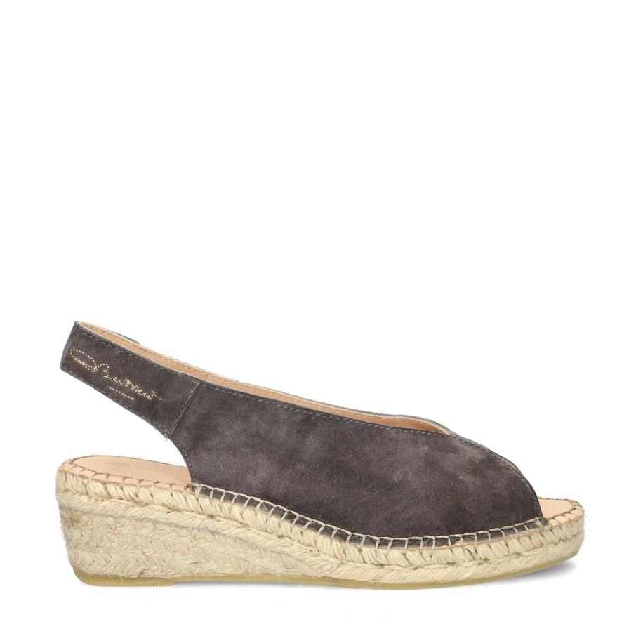 Fred de la Bretoniere Jamy Sling espadrilles Bruin 482895 Bruin