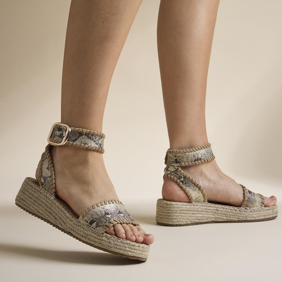 Cellini Espadrilles bruin Textiel Bruin