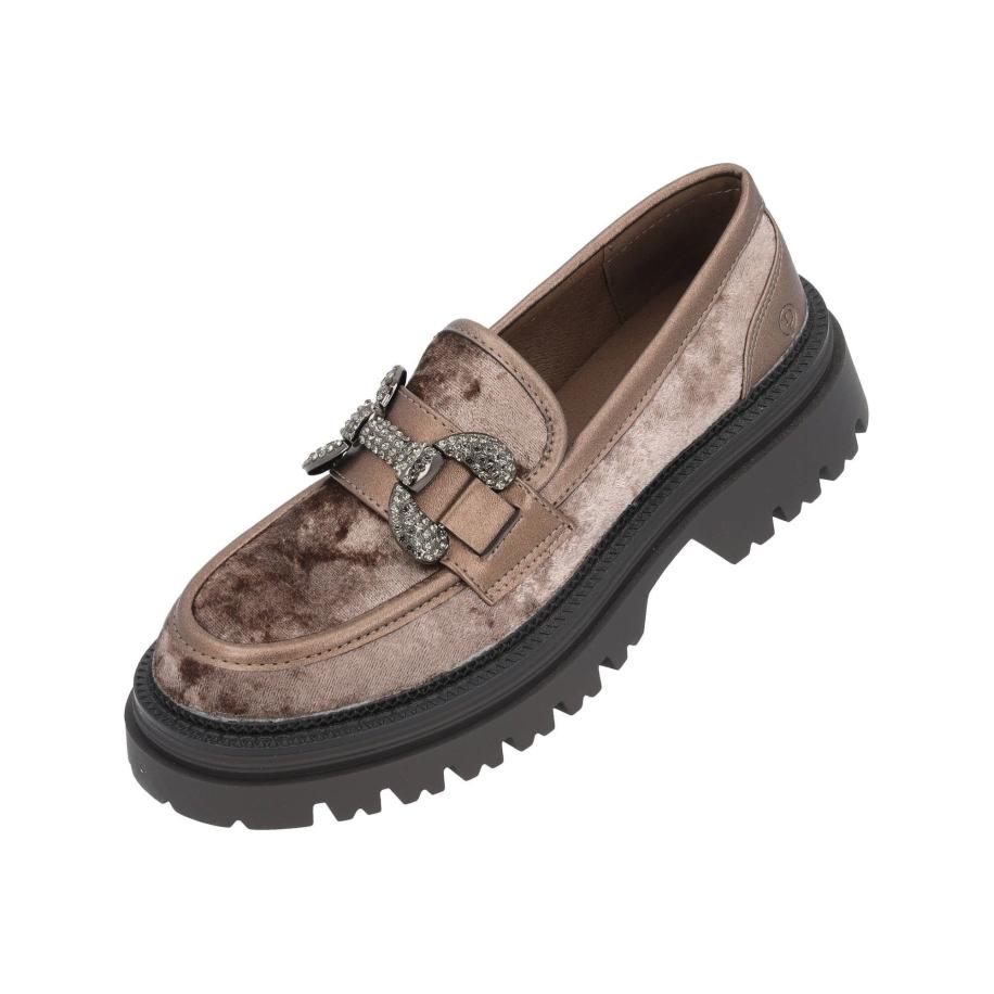 Palado Palado Instappers Cellica lichtbruin / zwart -