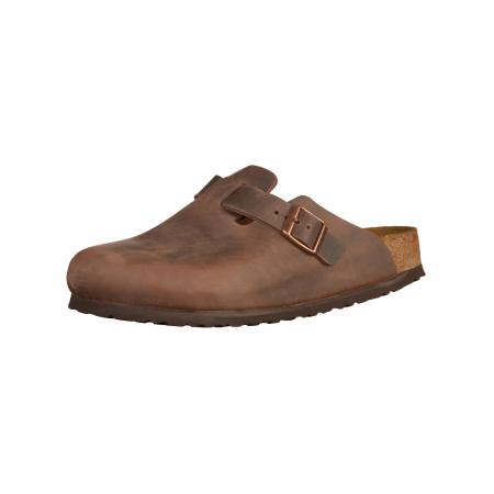 Birkenstock BIRKENSTOCK Muiltjes Boston donkerbruin