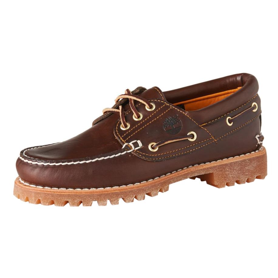 Timberland TIMBERLAND Mocassins Authentics 3 Eye Classic donkerbruin -
