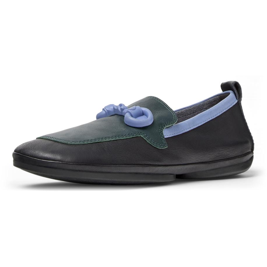 Camper CAMPER Mocassins Right Nina Twins blauw / groen / zwart -