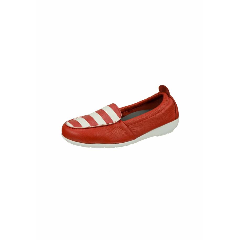 Natural Feet Natural Feet Mocassins Maja rood / natuurwit -