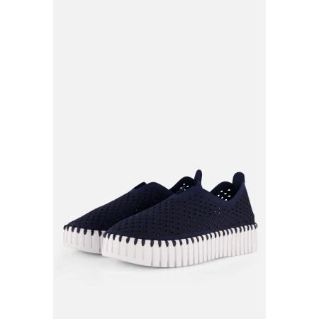 Ilse Jacobsen Platform Instappers blauw Microvezel