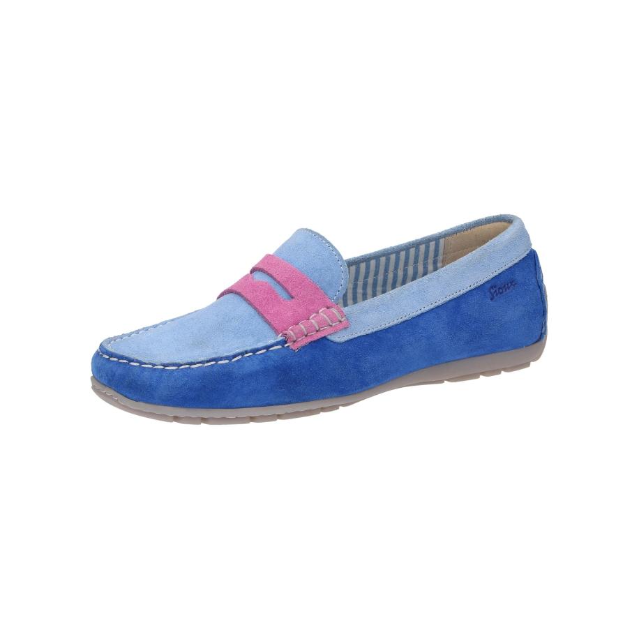 Sioux SIOUX Mocassins Carmona-700 blauw / lichtblauw / lichtroze -