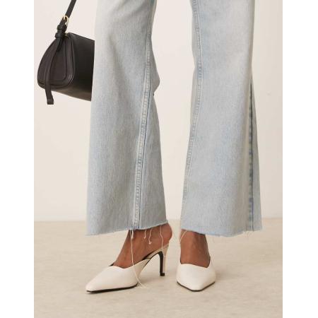 RAID Miko Muiltjes met kittenhak in crème-Wit