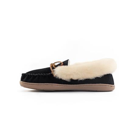 Minnetonka Minnetonka Mocassins Alpinsheepskin crème / lichtbruin / zwart
