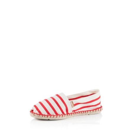 espadrij l´originale Espadrilles Classic ecru / rood