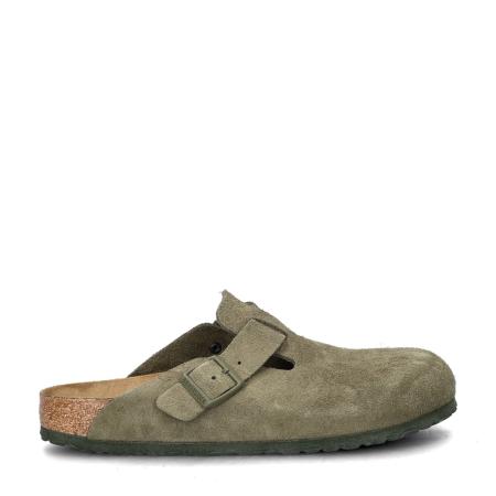 Birkenstock Boston Suede instapschoenen Groen 488395