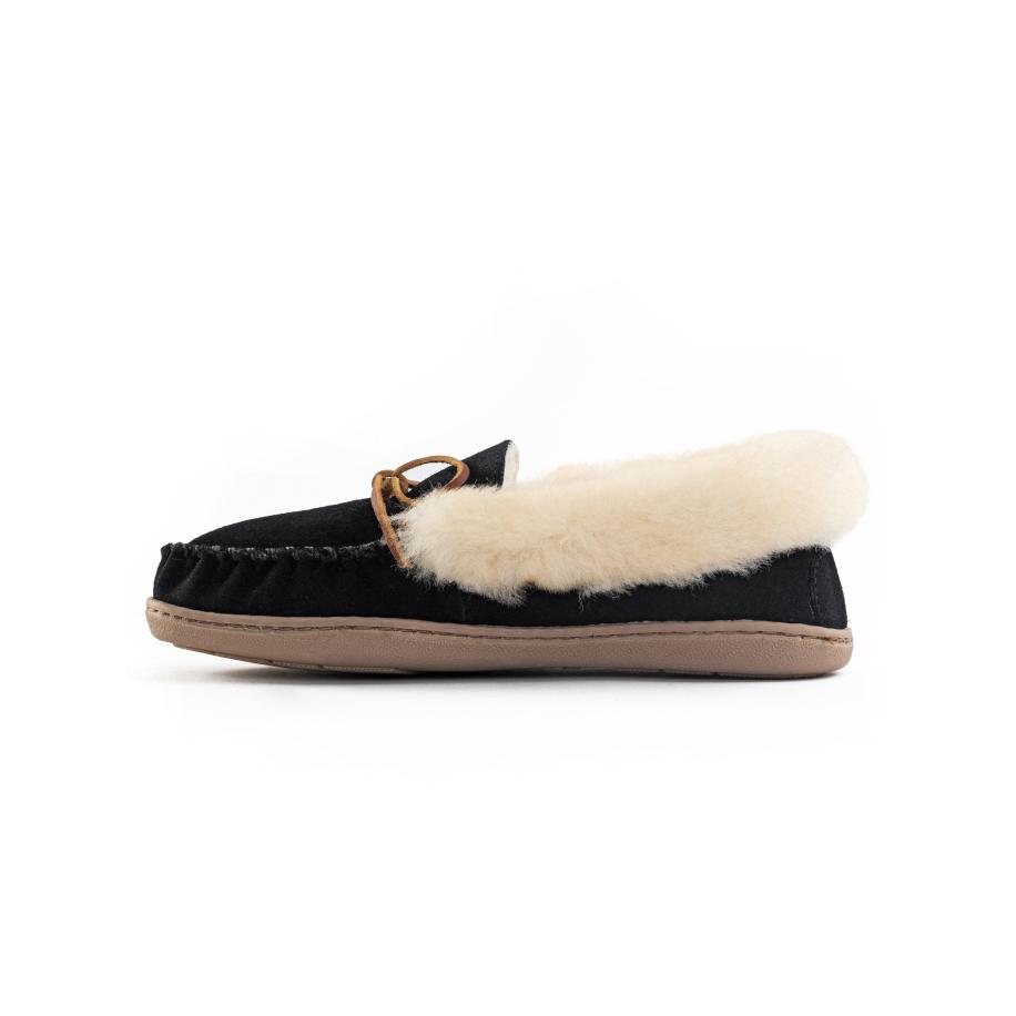 Minnetonka Minnetonka Mocassins Alpinsheepskin crème / lichtbruin / zwart -